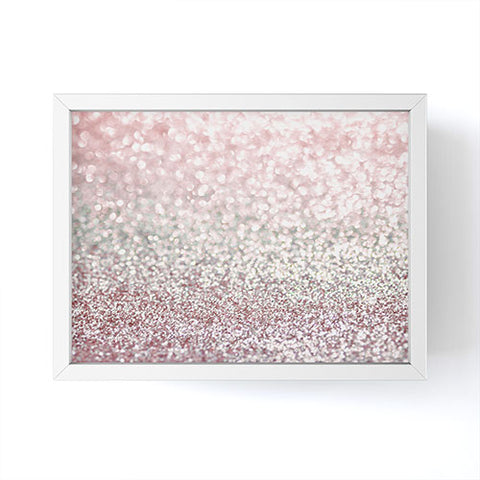 Lisa Argyropoulos Girly Pink Snowfall Framed Mini Art Print