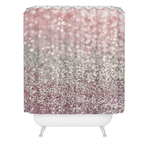 Lisa Argyropoulos Girly Pink Snowfall Shower Curtain