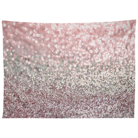 Lisa Argyropoulos Girly Pink Snowfall Tapestry