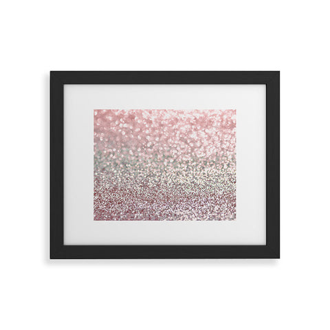 Lisa Argyropoulos Girly Pink Snowfall Framed Art Print