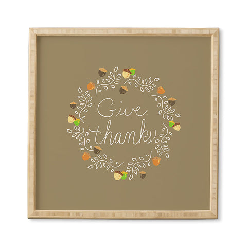 Lisa Argyropoulos Giving Thanks Framed Wall Art