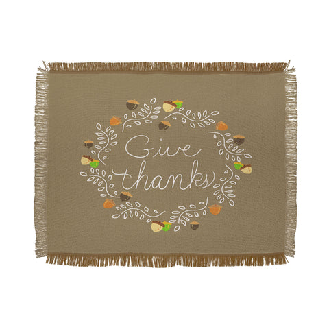 Lisa Argyropoulos Giving Thanks Throw Blanket
