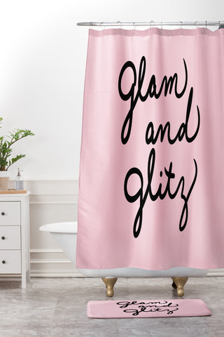 Lisa Argyropoulos Glam and Glitz Shower Curtain And Mat