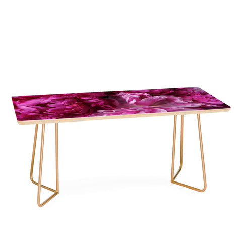 Lisa Argyropoulos Glamour Pink Peonies Coffee Table