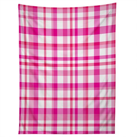 Lisa Argyropoulos Glamour Pink Plaid Tapestry