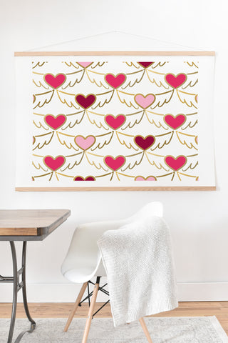 Lisa Argyropoulos Golden Wings of Love White Art Print And Hanger