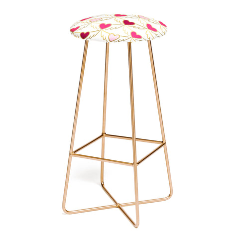 Lisa Argyropoulos Golden Wings of Love White Bar Stool