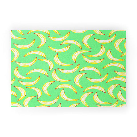 Lisa Argyropoulos Gone Bananas Green Welcome Mat