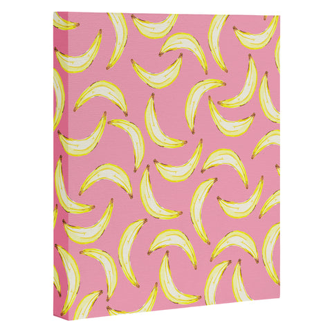 Lisa Argyropoulos Gone Bananas In Pink Art Canvas