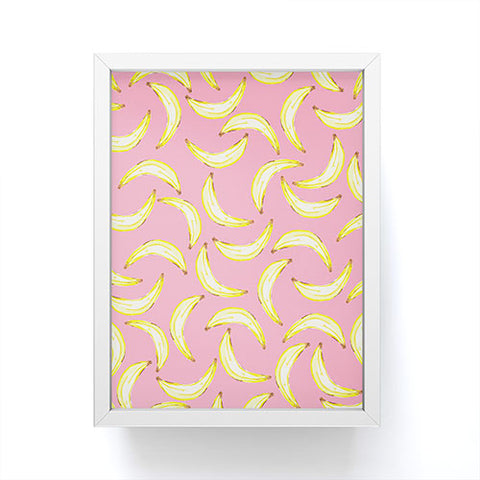 Lisa Argyropoulos Gone Bananas In Pink Framed Mini Art Print