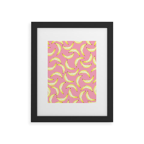 Lisa Argyropoulos Gone Bananas In Pink Framed Art Print