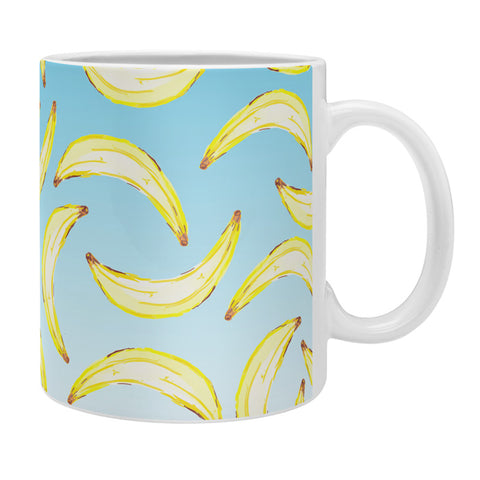 Lisa Argyropoulos Gone Bananas Ombre Blue Coffee Mug