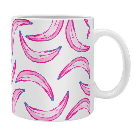 Lisa Argyropoulos Gone Bananas Pink on White Coffee Mug