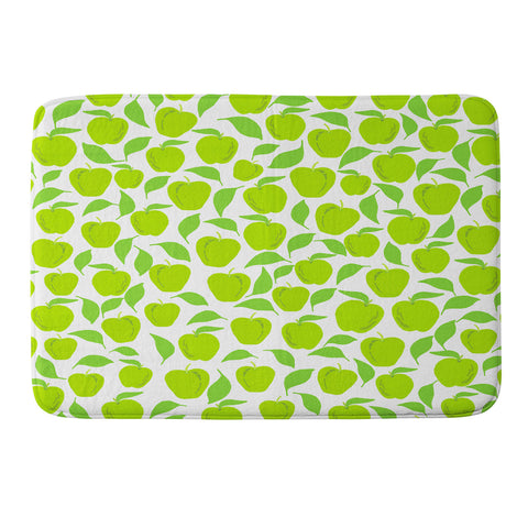 Lisa Argyropoulos Green Apples Memory Foam Bath Mat