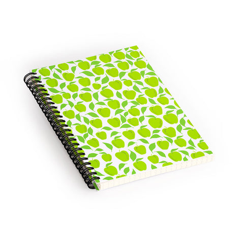 Lisa Argyropoulos Green Apples Spiral Notebook