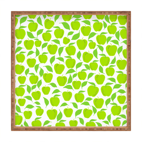 Lisa Argyropoulos Green Apples Square Tray