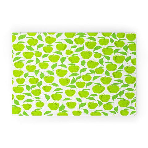 Lisa Argyropoulos Green Apples Welcome Mat