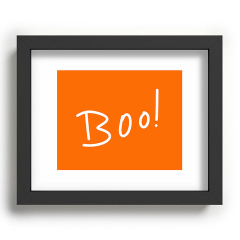 Lisa Argyropoulos Halloween Boo Orange Recessed Framing Rectangle