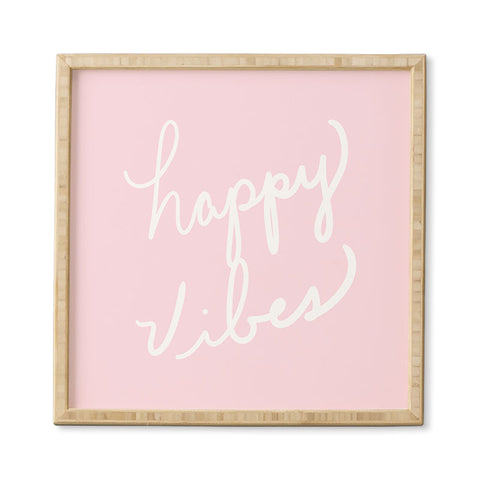 Lisa Argyropoulos happy vibes Framed Wall Art