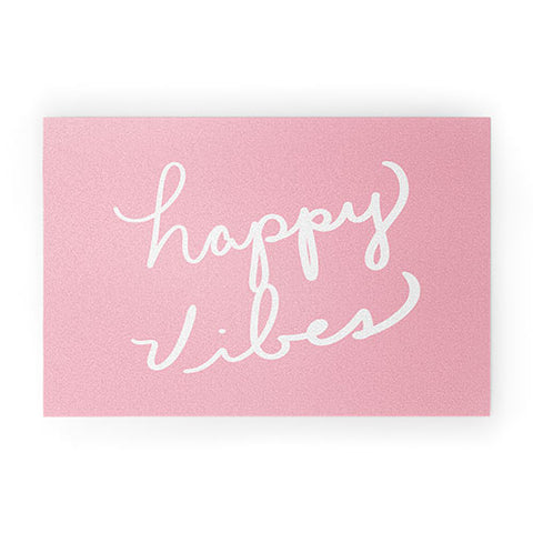 Lisa Argyropoulos Happy Vibes Blushly Welcome Mat