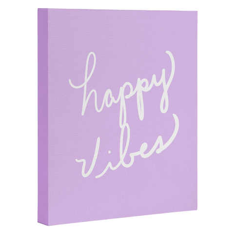 Lisa Argyropoulos Happy Vibes Lavender Art Canvas