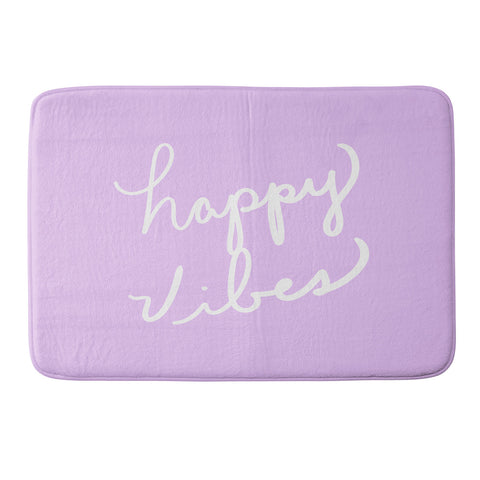 Lisa Argyropoulos Happy Vibes Lavender Memory Foam Bath Mat