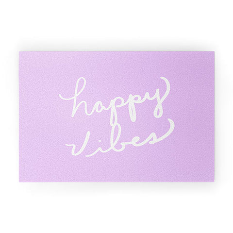 Lisa Argyropoulos Happy Vibes Lavender Welcome Mat