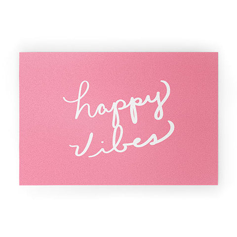 Lisa Argyropoulos Happy Vibes Rose Welcome Mat