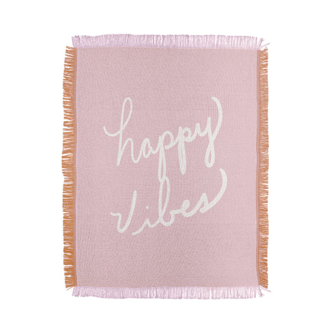Lisa Argyropoulos happy vibes Throw Blanket