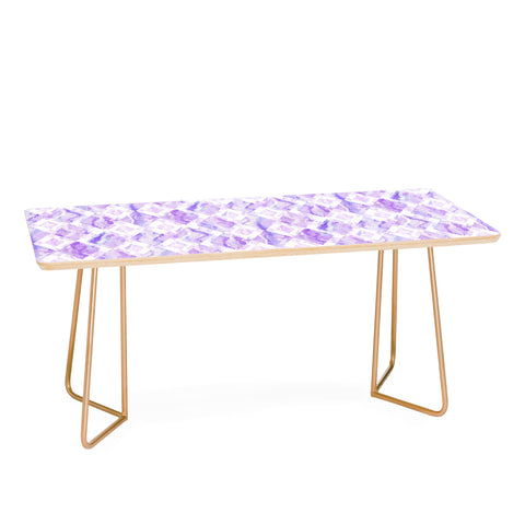 Lisa Argyropoulos Harlequin Marble Lavender Coffee Table