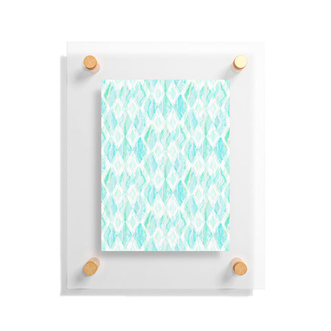 Lisa Argyropoulos Harlequin Marble Mint Floating Acrylic Print