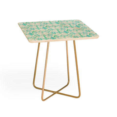 Lisa Argyropoulos Harlequin Marble Mint Side Table
