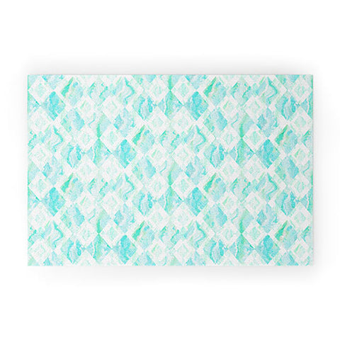 Lisa Argyropoulos Harlequin Marble Mint Welcome Mat