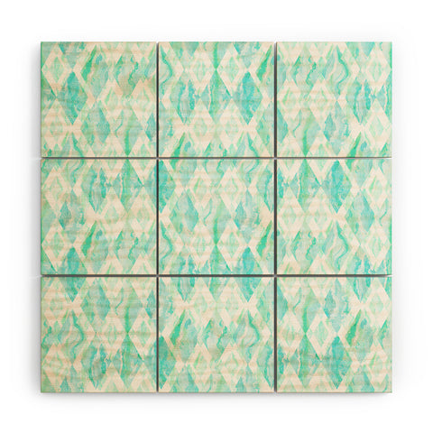 Lisa Argyropoulos Harlequin Marble Mint Wood Wall Mural