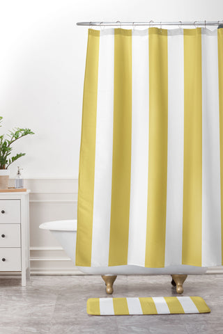 Lisa Argyropoulos Harvest Stripe Shower Curtain And Mat