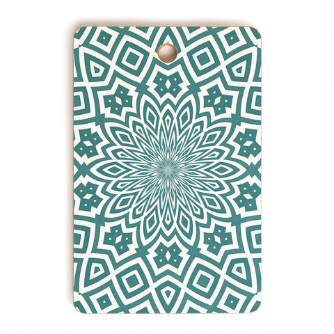 Lisa Argyropoulos Helena Teal Cutting Board Rectangle