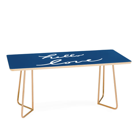 Lisa Argyropoulos Hello Love Blue Coffee Table