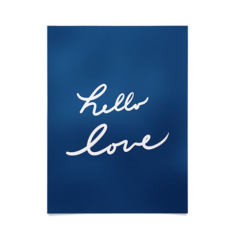 Lisa Argyropoulos Hello Love Blue Poster