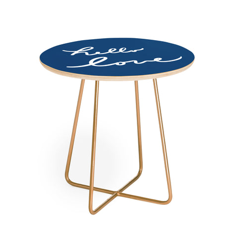 Lisa Argyropoulos Hello Love Blue Round Side Table