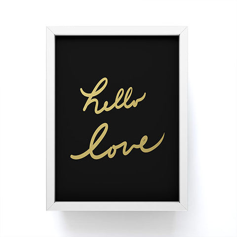 Lisa Argyropoulos hello love Framed Mini Art Print