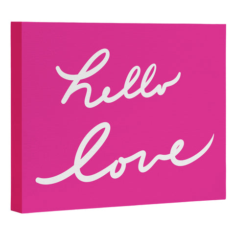 Lisa Argyropoulos Hello Love Glamour Pink Art Canvas