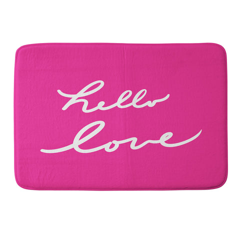 Lisa Argyropoulos Hello Love Glamour Pink Memory Foam Bath Mat