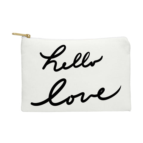 Lisa Argyropoulos Hello Love On White Pouch