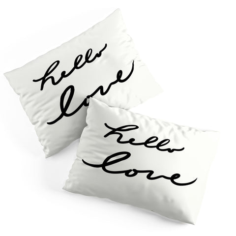 Lisa Argyropoulos Hello Love On White Pillow Shams