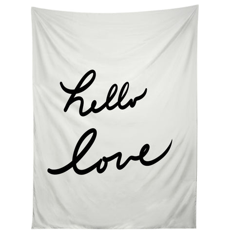 Lisa Argyropoulos Hello Love On White Tapestry