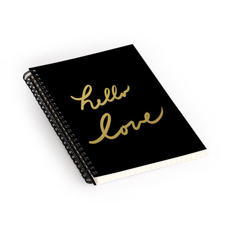 Lisa Argyropoulos hello love Spiral Notebook
