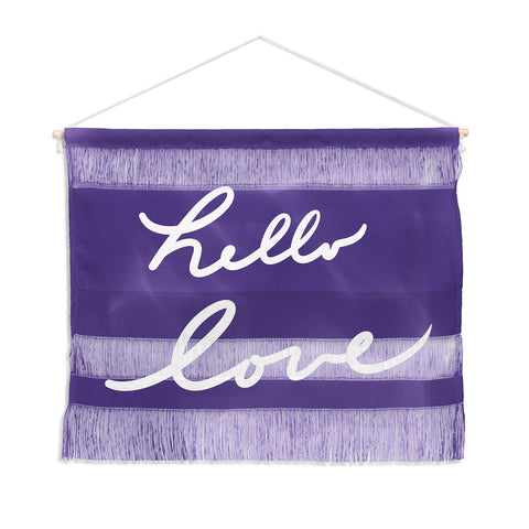 Lisa Argyropoulos Hello Love Violet Wall Hanging Landscape