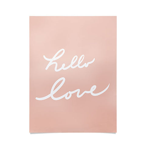 Lisa Argyropoulos Hello Love Warm Blush Poster