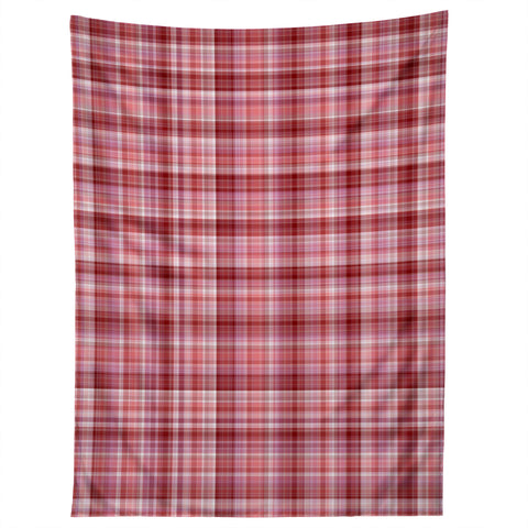 Lisa Argyropoulos Holiday Burgundy Plaid Tapestry
