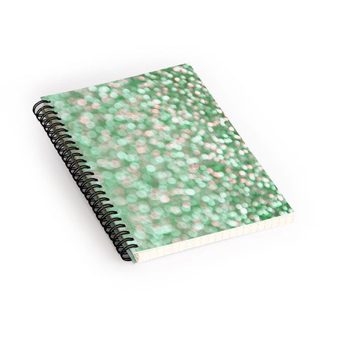 Lisa Argyropoulos Holiday Cheer Mint Spiral Notebook